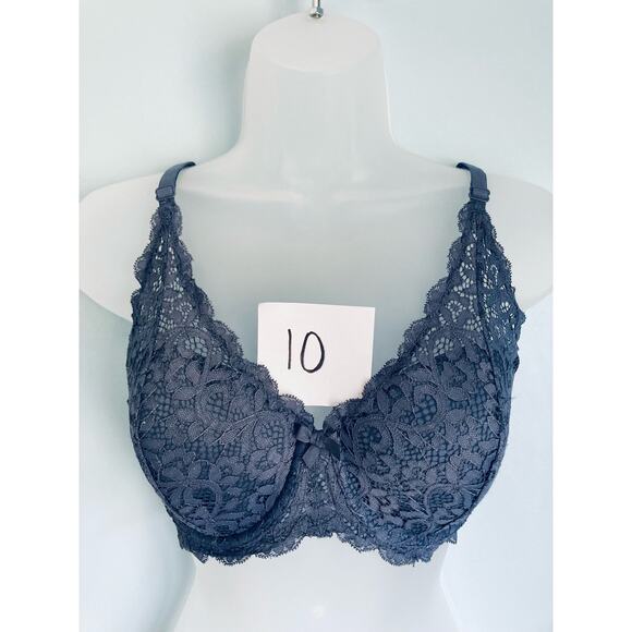 Victoria's Secret Bra Lined Demi Body By Victoria 38C Lace Blue - Picture 8 of 8